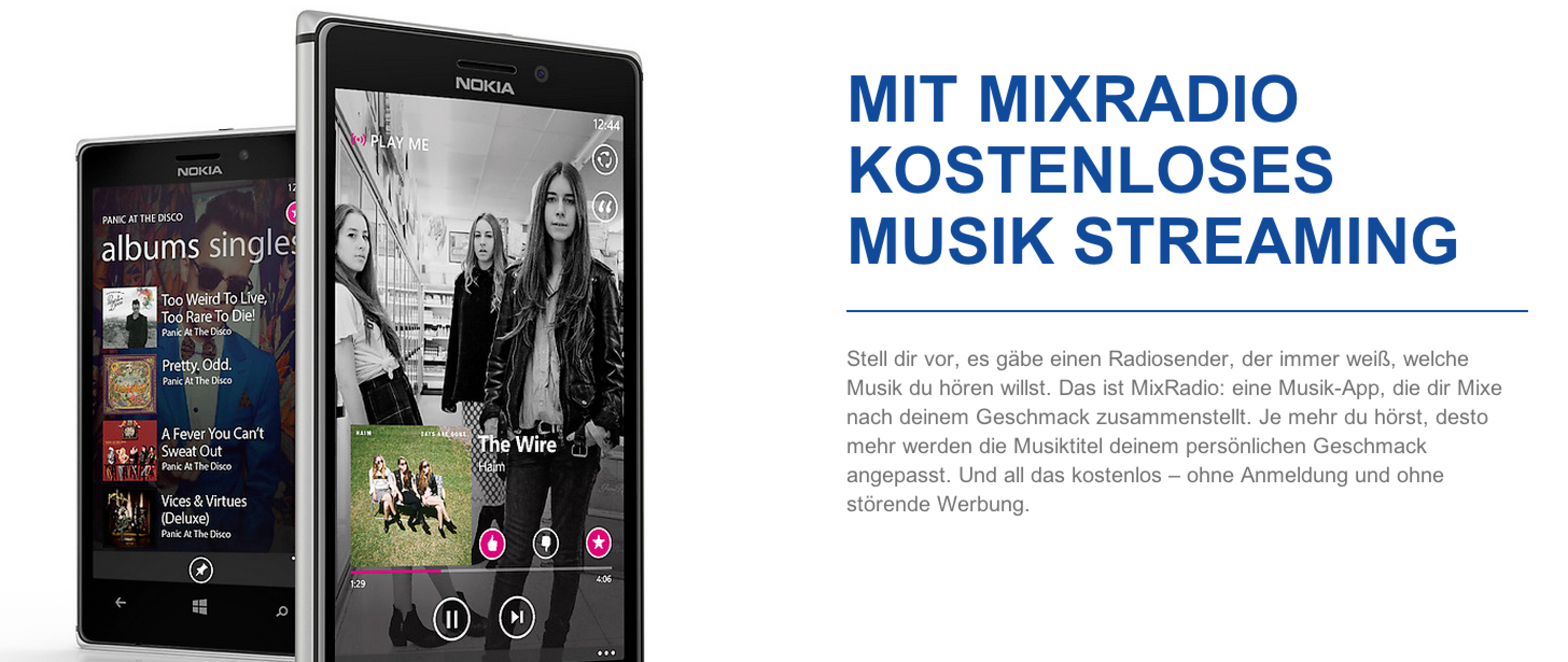 Nokia Mix Radio Musik Streaming für Android und iOS von