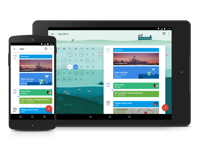 Android L Google Kalender: Google präsentiert Kalender-App für Android 5.0